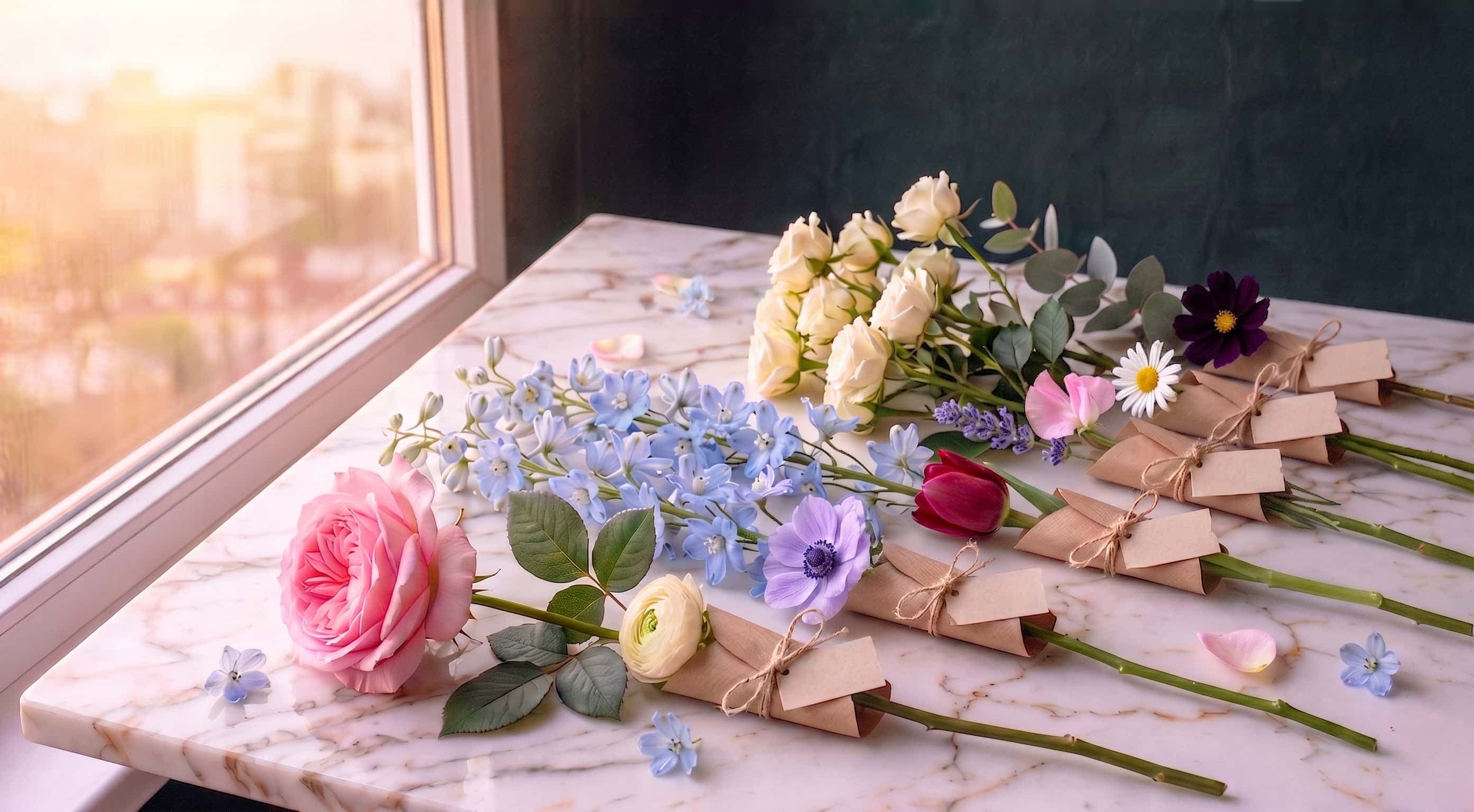 Цветы поштучно